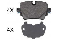 Kit de plaquettes de frein, frein à disque 35053 ABS