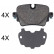 Kit de plaquettes de frein, frein à disque 35053 ABS