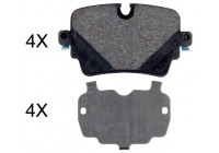 Kit de plaquettes de frein, frein à disque 35054 ABS
