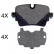 Kit de plaquettes de frein, frein à disque 35054 ABS