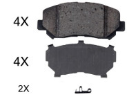 Kit de plaquettes de frein, frein à disque 35057 ABS