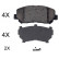 Kit de plaquettes de frein, frein à disque 35057 ABS