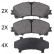 Kit de plaquettes de frein, frein à disque 35062 ABS