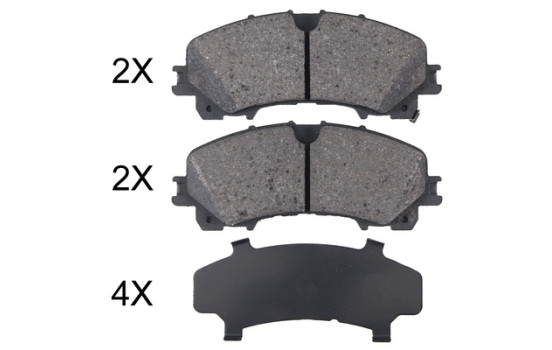 Kit de plaquettes de frein, frein à disque 35062 ABS