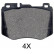 Kit de plaquettes de frein, frein à disque 35064 ABS