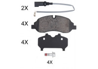 Kit de plaquettes de frein, frein à disque 35075 ABS