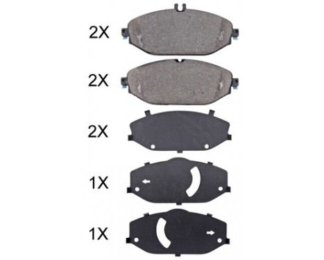 Kit de plaquettes de frein, frein à disque 35080 ABS