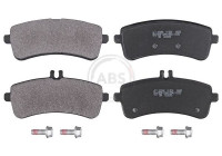 Kit de plaquettes de frein, frein à disque 35086 ABS