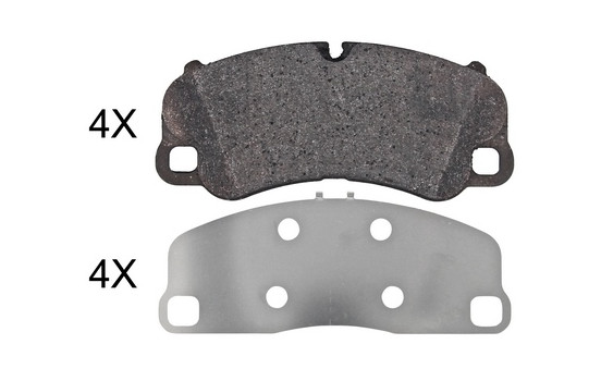 Kit de plaquettes de frein, frein à disque 35091 ABS