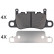 Kit de plaquettes de frein, frein à disque 35095 ABS