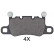 Kit de plaquettes de frein, frein à disque 35096 ABS