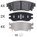 Kit de plaquettes de frein, frein à disque 35097 ABS