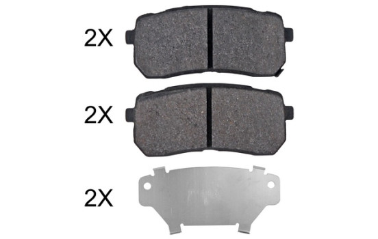 Kit de plaquettes de frein, frein à disque 35099 ABS