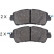 Kit de plaquettes de frein, frein à disque 35107 ABS