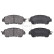 Kit de plaquettes de frein, frein à disque 35107 ABS, Vignette 2