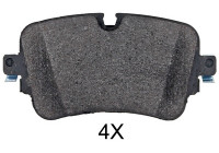 Kit de plaquettes de frein, frein à disque 35113 ABS