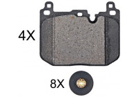 Kit de plaquettes de frein, frein à disque 35117 ABS