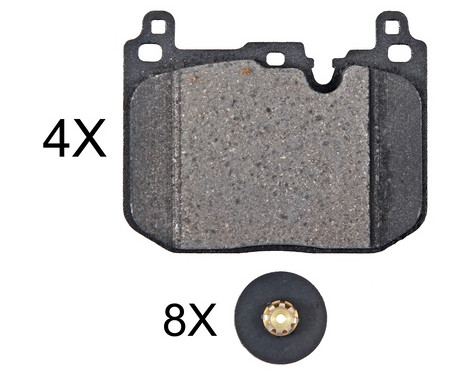 Kit de plaquettes de frein, frein à disque 35117 ABS