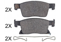 Kit de plaquettes de frein, frein à disque 35122 ABS