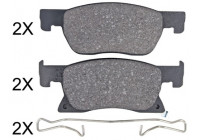 Kit de plaquettes de frein, frein à disque 35123 ABS