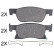 Kit de plaquettes de frein, frein à disque 35123 ABS