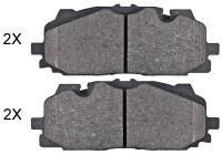 Kit de plaquettes de frein, frein à disque 35125 ABS