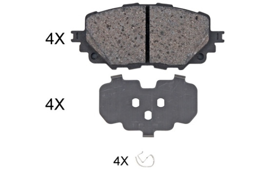Kit de plaquettes de frein, frein à disque 35126 ABS