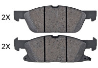 Kit de plaquettes de frein, frein à disque 35127 ABS