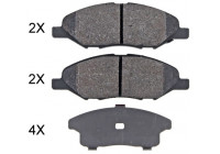 Kit de plaquettes de frein, frein à disque 35131 ABS