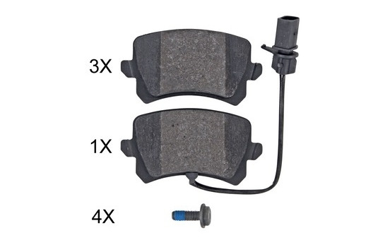 Kit de plaquettes de frein, frein à disque 35132 ABS