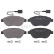 Kit de plaquettes de frein, frein à disque 35134 ABS