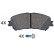 Kit de plaquettes de frein, frein à disque 35145 ABS