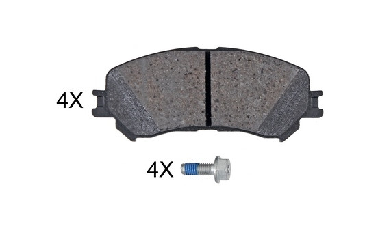 Kit de plaquettes de frein, frein à disque 35145 ABS