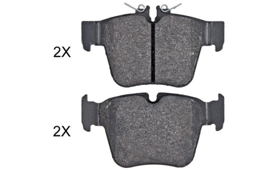 Kit de plaquettes de frein, frein à disque 35152 ABS