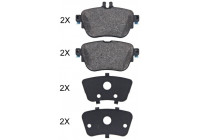 Kit de plaquettes de frein, frein à disque 35153 ABS