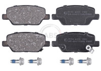 Kit de plaquettes de frein, frein à disque 35154 ABS