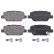 Kit de plaquettes de frein, frein à disque 35154 ABS
