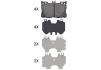 Kit de plaquettes de frein, frein à disque 35155 ABS