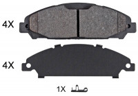 Kit de plaquettes de frein, frein à disque 35156 ABS
