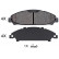 Kit de plaquettes de frein, frein à disque 35156 ABS