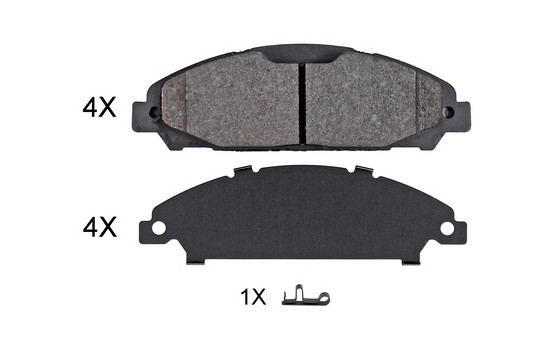 Kit de plaquettes de frein, frein à disque 35156 ABS