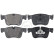 Kit de plaquettes de frein, frein à disque 35167 ABS