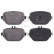 Kit de plaquettes de frein, frein à disque 35171 ABS