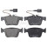 Kit de plaquettes de frein, frein à disque 35177 ABS
