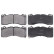 Kit de plaquettes de frein, frein à disque 35181 ABS