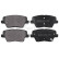 Kit de plaquettes de frein, frein à disque 35182 ABS
