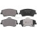 Kit de plaquettes de frein, frein à disque 35183 ABS