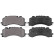 Kit de plaquettes de frein, frein à disque 35188 ABS