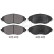 Kit de plaquettes de frein, frein à disque 35194 ABS