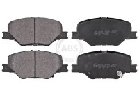 Kit de plaquettes de frein, frein à disque 35196 ABS